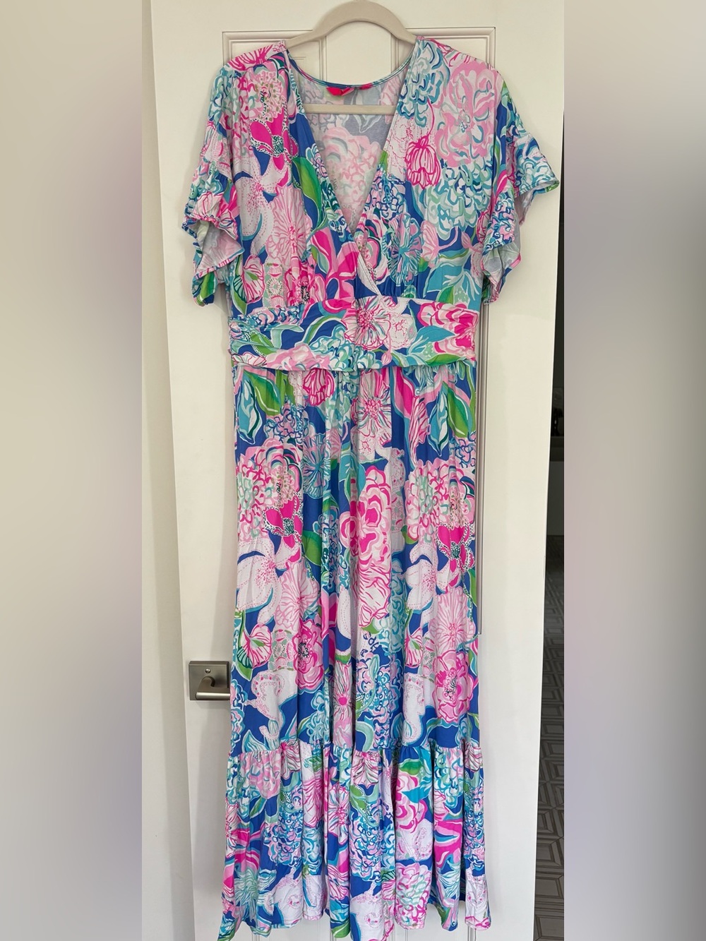 Lilly Pulitzer Jessi Midi-dress in Peony for Your Thoughts